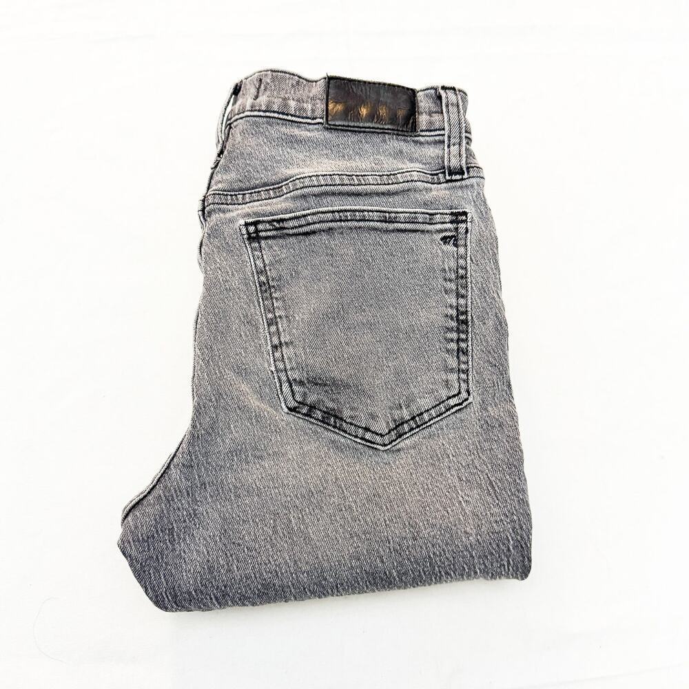 Madewell The Perfect Vintage Jean Denim Gray Wash Raw Hem Straight Size 26P